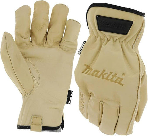 Makita 100% (T-04195) Genuine Leather Cow Driver Gloves (Large)