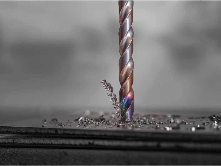 Diablo DMD716JB Metal Demon Drill Bit with Thermal Shield Protective Coating for Mild, Hardened and Stainless Steel, 5.6" Length, 7/16" Diameter, 3-Flats Shank (Pack of 2)