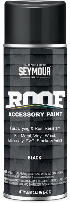 Seymour 16-1706 Roof Accessory Paint, Flat Black (Pack of 1)