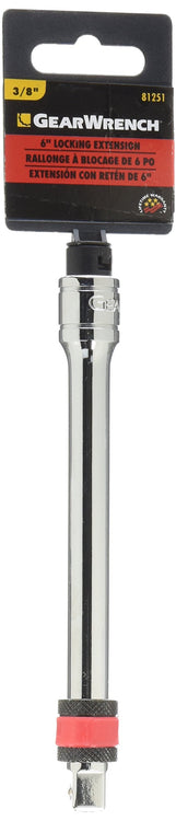 GEARWRENCH 3/8" Drive Locking Extension, 6" - 81251