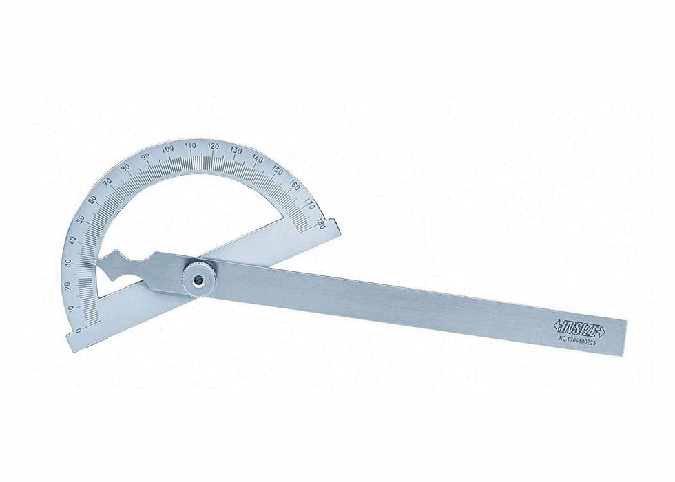 INSIZE 4799-1120 Protractor, 0-180 Degree, 4.7" x 5.9"
