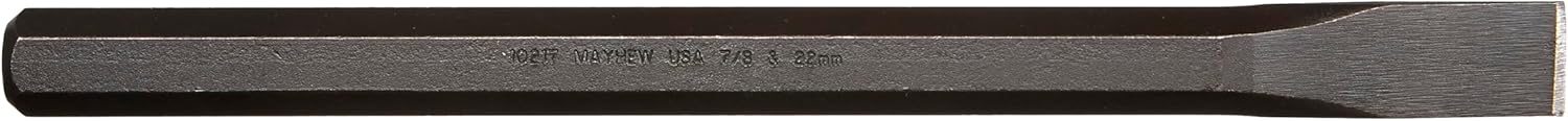 Mayhew Tools 10217 Cold Chisel, 7/8" - 22 mm x 12", Black Oxide Finish