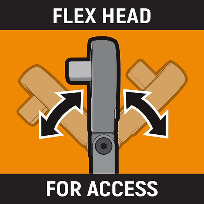 GEARWRENCH 3/8" Drive Flex Head Micrometer Torque Wrench 5-75 ft/lbs. - 85086M