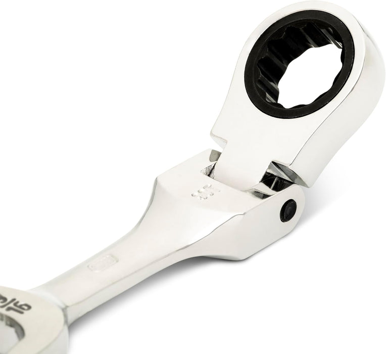 GEARWRENCH (86874) 9/16" 90-Tooth 12 Point Stubby Flex Combination Ratcheting Wrench