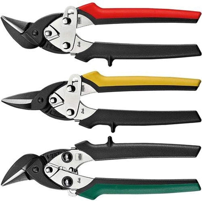 BESSEY D15, SET Compact Aviation Snip (3 Piece), High-Grade Steel Cutting Precision Versatile Metal Cutting Set
