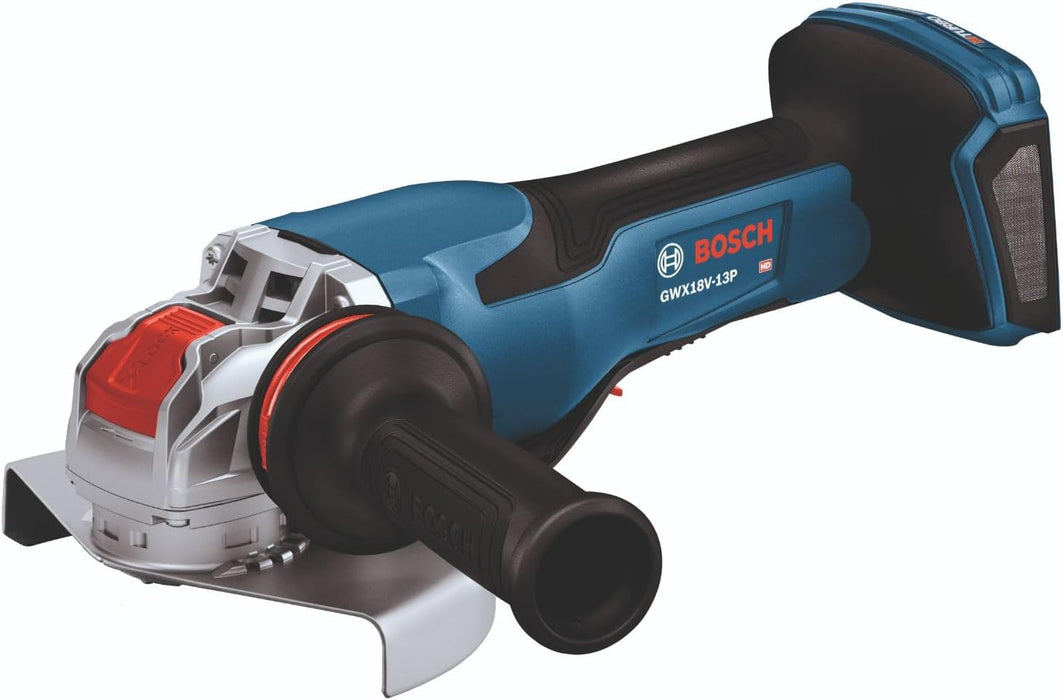 BOSCH GWX18V-13PN PROFACTOR 18V X-LOCK 5 � 6 In. Angle Grinder with Paddle Switch, Tool-free Disc Swap (Bare Tool)