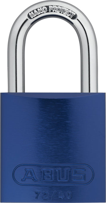 Abus 72/40 Lockout Padlock, KD, Blue, 1/4 In. Dia.
