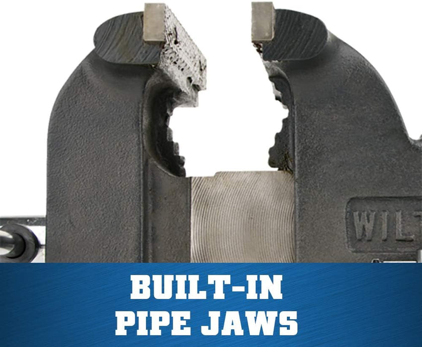 Wilton Shop Bench Vise, 6" Jaw Width, 6" Max Jaw Opening, 3-1/2" Throat (Model WS6)
