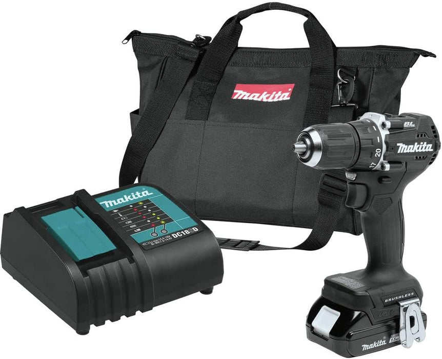 Makita XFD15SY1B 18V LXT Lithium-Ion Sub-Compact Brushless Cordless 1/2" Driver-Drill Kit (1.5Ah)