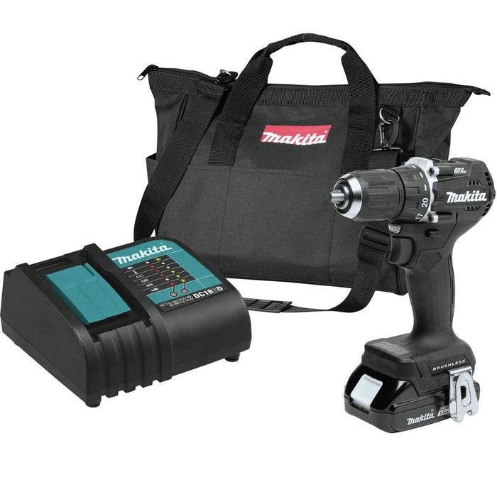 Makita XFD15SY1B 18V LXT Lithium-Ion Sub-Compact Brushless Cordless 1/2" Driver-Drill Kit (1.5Ah)