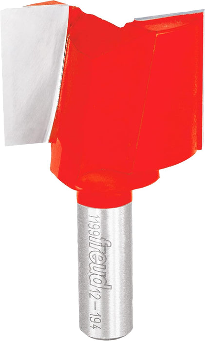 Freud (12-194) Double Flute Straight Router Bit with 1/2" Shank, 1-3/4-Inch Diameter