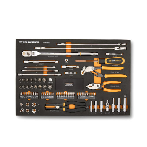 Gearwrench 82 Piece 120XP Automotive Tool Set in Foam Storage Tray | GWMSMBS02