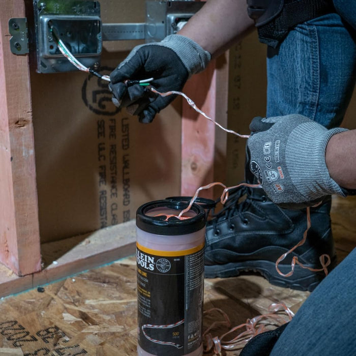 Klein Tools 56108 Poly Pull Line with Orange Tracer 500-Feet