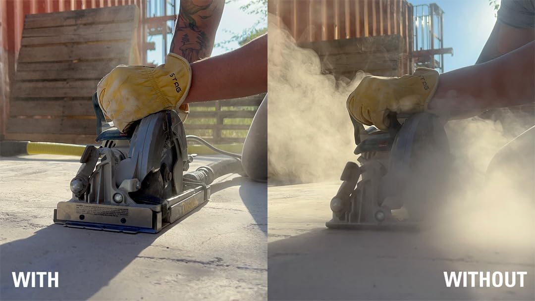 Dustless Technologies (D4000) DustBuddie Universal Dust Shroud for 7-1/4 Inch Worm Drive, Circular Saw Dust Collector