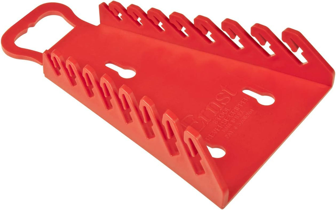 Ernst Manufacturing 5146-Red Gripper Reverse Wrench Organizer, 8 Tool, Red