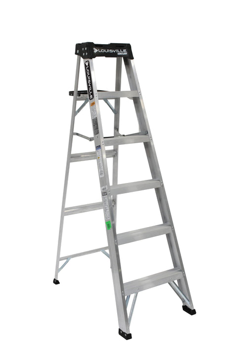 Louisville Ladder AS3006 6-Foot Aluminum Step Ladder, 300-Pound Load Capacity, Type IA