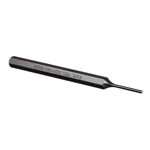 Mayhew Tools 21001 SAE Pin Punch, 3/32 x 0.88" Pin, 4-1/2" OAL x 1/4" Body, Black Oxide Finish