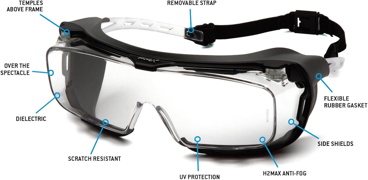 Pyramex S9910STMRG Cappture Plus, Over the Spectacle Eyewear