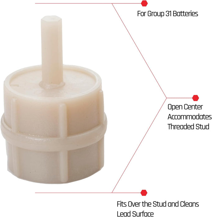 EZRED 505BTSSHQD Shaft Battery Term Cleaner, Steel