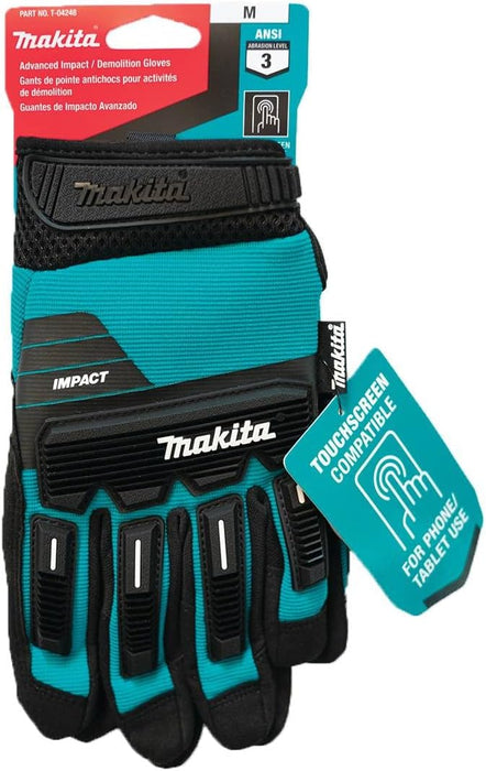 Makita T-04248 Advanced Impact Demolition Gloves, Medium
