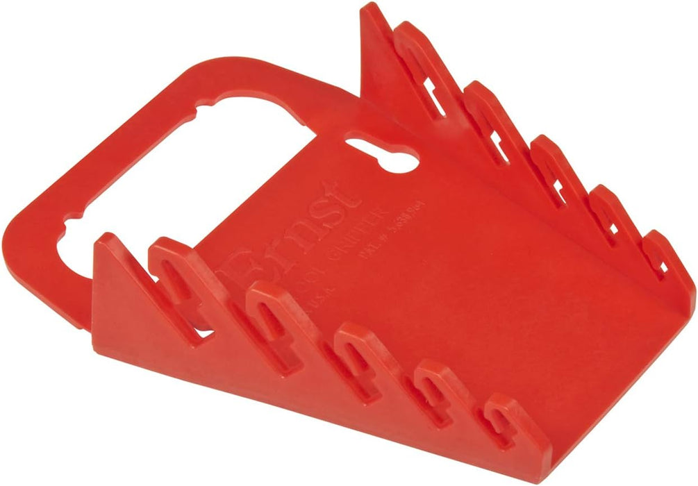 Ernst Manufacturing Gripper Wrench Organizer, 5 Tool, Red