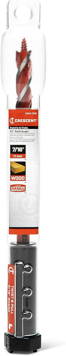 Crescent CDAG-7525 Solid Auger Drill Bit, 7.5" x 7/16"