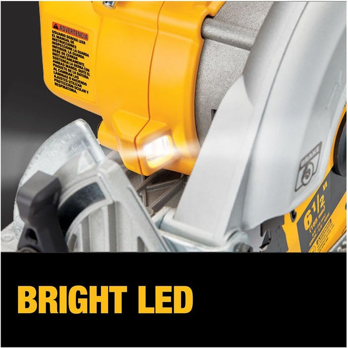 DEWALT DCS565P1 20V MAX Circular Saw, 6-1/2-Inch, Cordless, Battery and Charger Included
