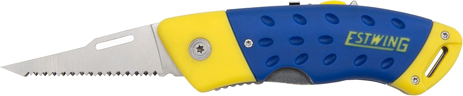 Estwing 42466 2-In-1 Folding Jab Saw with Retractable Utility Knife