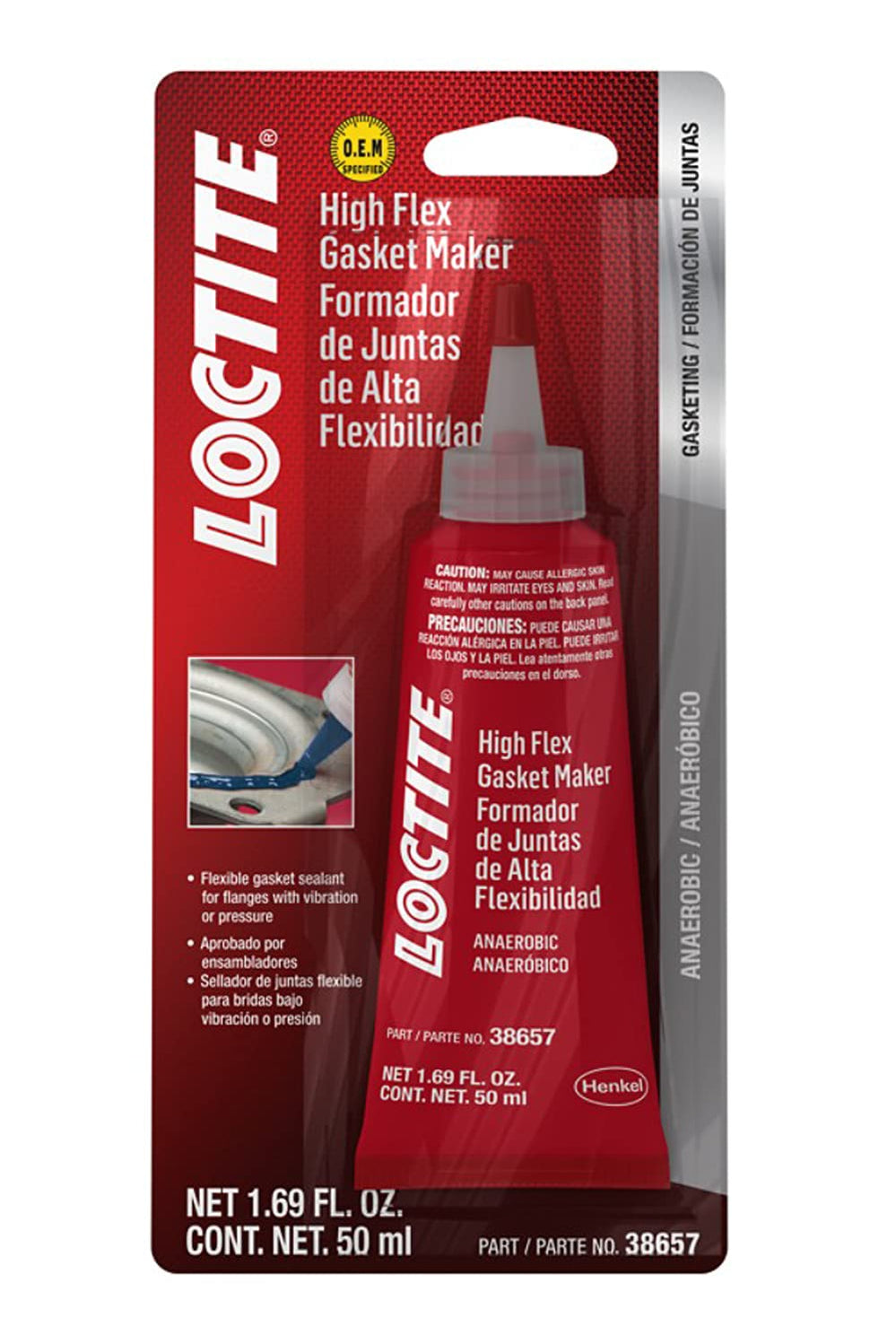 Loctite 555354 Automotive High-Flex Gasket Maker & Flange Sealant: Hig ...