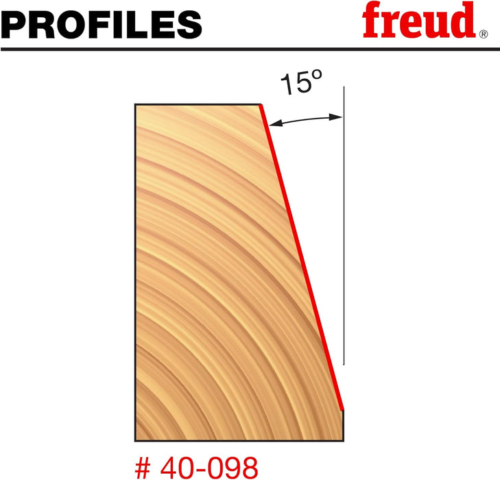 Freud 40-098 1" Diameter Chamfer Bit with 1/2" Shank