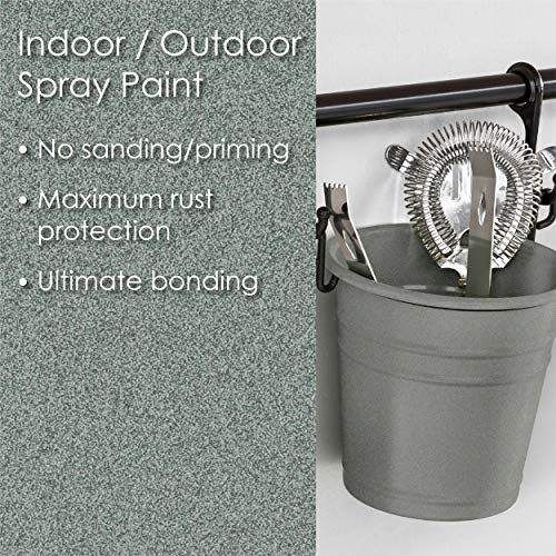 Krylon Fusion All-In-One Adhesive Spray Paint for Indoor/Outdoor Use, 12 oz, Granite