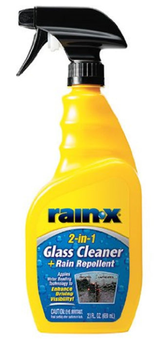 Rain-X 5071268-6PK 2-in-1 Glass Cleaner with Rain Repellent, 23 oz. (Pack of 6)