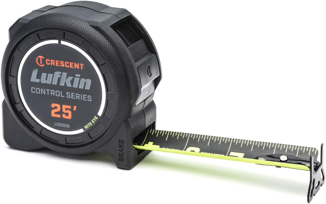 Crescent Lufkin L1025CB-02 1-3/16 x 25' Command Control Series Black Clad Tape Measure