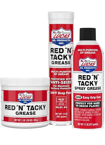 Lucas Oil 11025 Red "N" Tacky Easy Grip Aerosol Spray - 11 Ounce