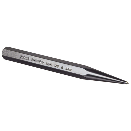 Mayhew Pro 23003 1/2-Inch Prick Punch, 1/8" - 3mm x 6"