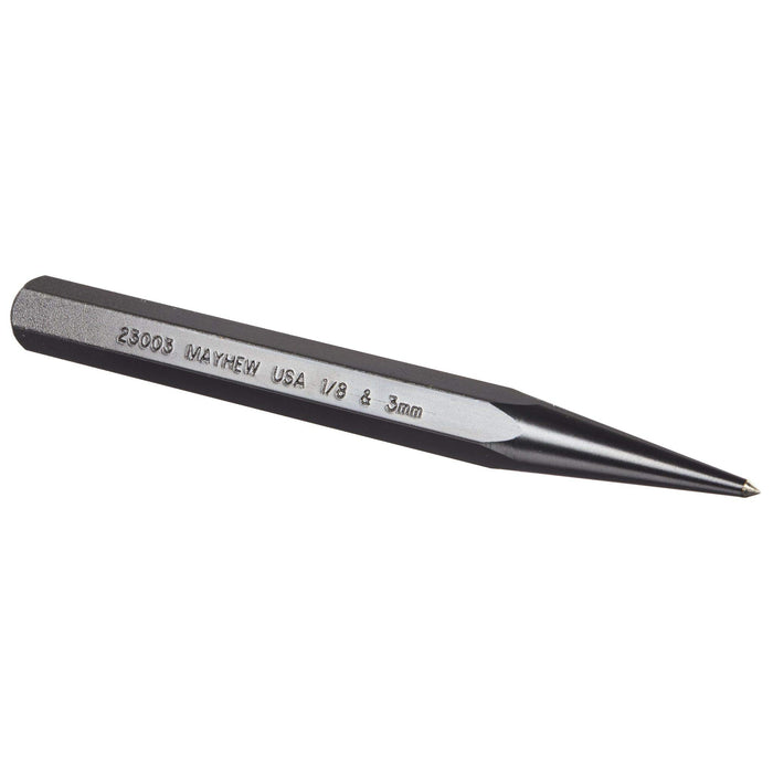 Mayhew Pro 23003 1/2-Inch Prick Punch, 1/8" - 3mm x 6"
