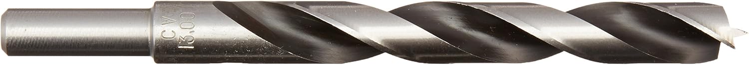 Fisch Brad Point Drill Bits (13mm x 151mm) - Premium Drill Bits for Soft, Hard, Veneered and Laminated Wood, MDF and Acrylic Glass - Beveled Edge for Fast, Easy Cutting - FSF-004134 - Made in Austria