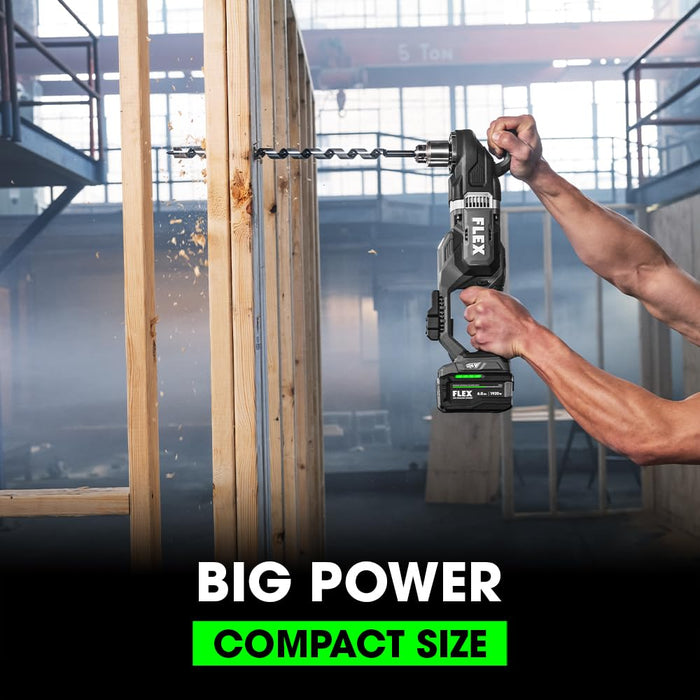 FLEX 24V Brushless Cordless 1/2-Inch 1,680 In-Lbs Torque Compact Right Angle Drill Driver (Bare Tool)