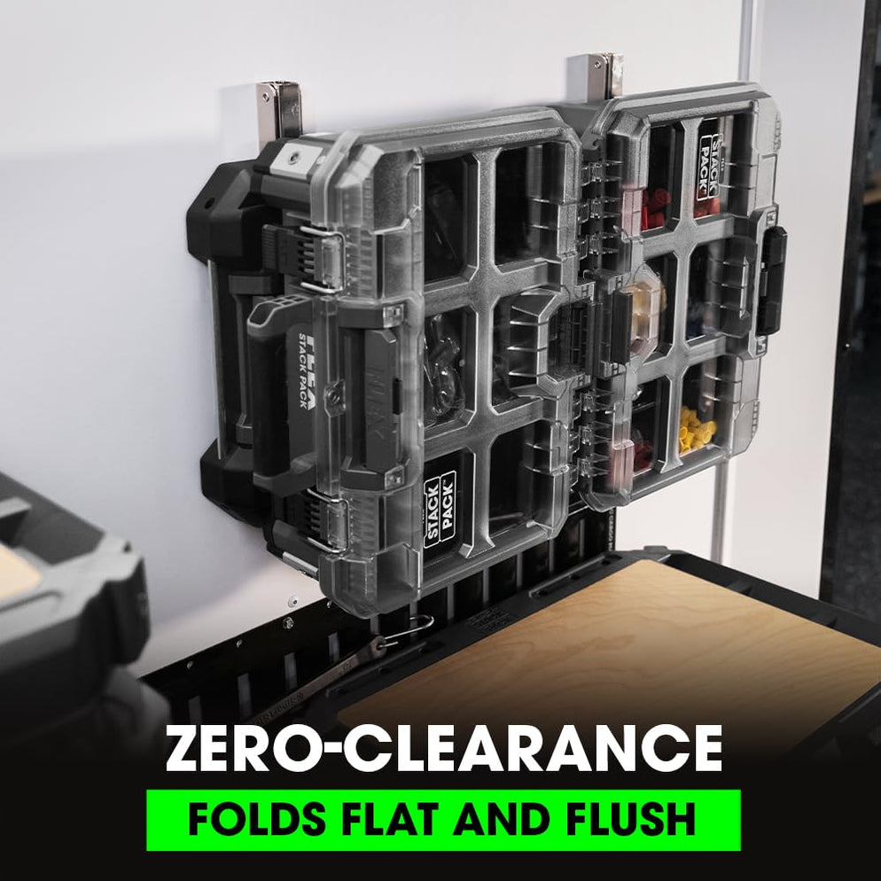 FLEX STACK PACK Storage System Folding Rack Shelf — Contractor Tool ...