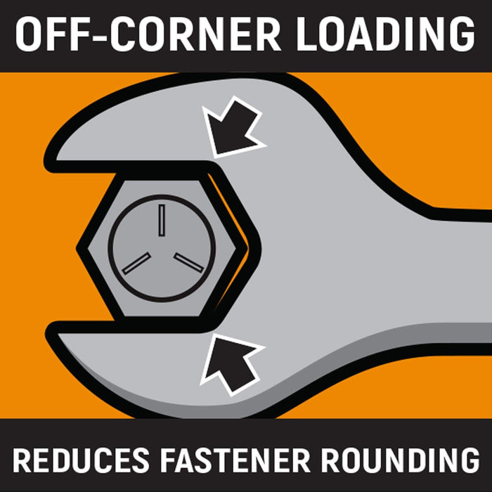 GEARWRENCH (86722) 22mm 4 Degree Swing Arch 12 Point Flex Head Ratcheting Combination Wrench