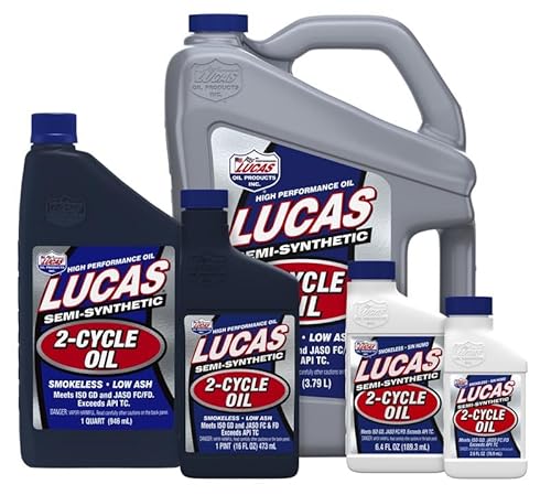 Lucas Oil 10059 Semi-Synthetic 2-Cycle Motor Oil - 6.4 Ounce