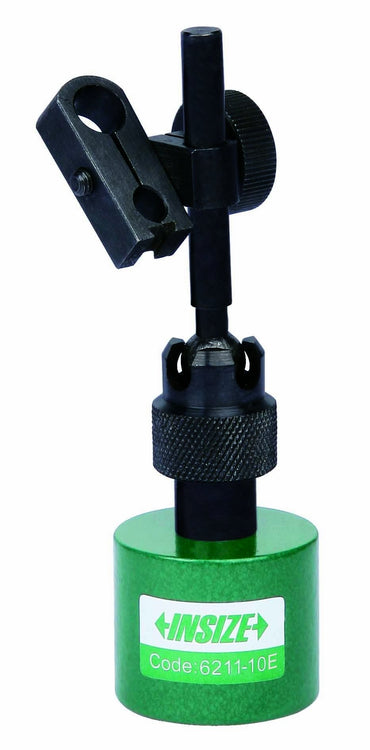 INSIZE 6211-10E Mini Magnetic Stand, Applicable Holding Stem, 1/4" Diameter, 3/8" Diameter