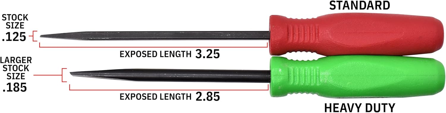 Mayhew Tools 31092 Mini Pry Bar, 2-Piece Set, Red