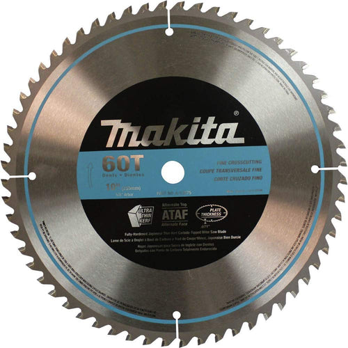 Makita A-93675 10-Inch 60 Tooth Micro Polished Mitersaw Blade, Silver
