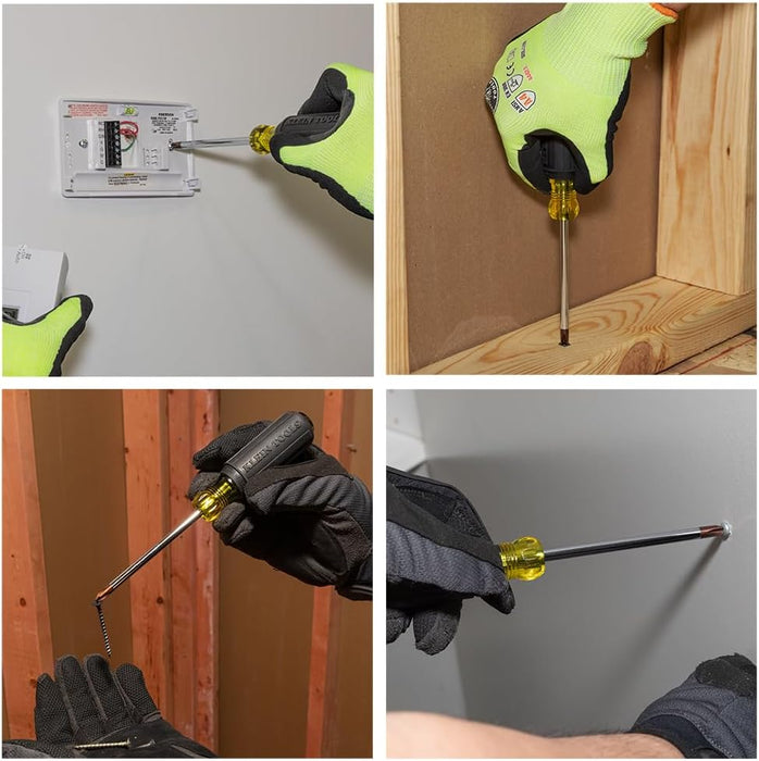 Klein Tools 603-4 #2 Phillips Screwdriver, 4-Inch Round Shank