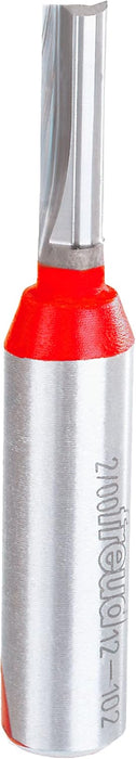 Freud (12-102) Double Flute Straight Router Bit with 1/2" Shank, 2-7/8" Overall Length, 1/4" Diameter