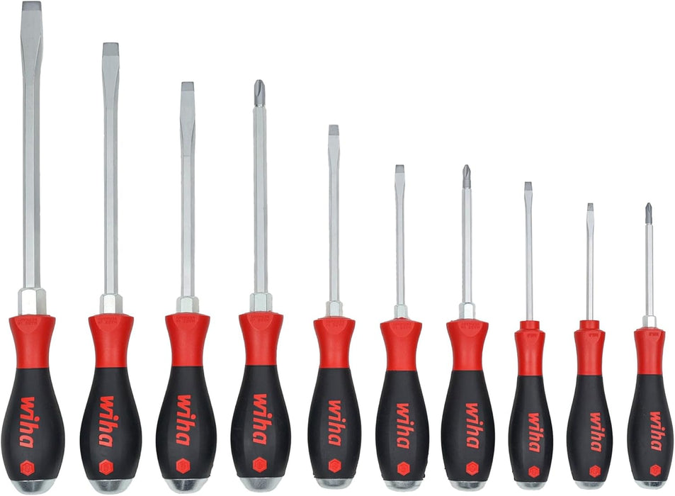 Wiha 10 Piece Extra Heavy Duty Cushion Grip Phillips Screwdriver Set