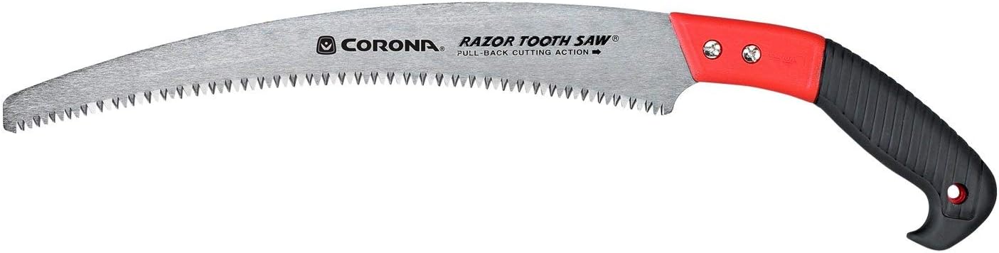 Corona Tools RS7120 13-Inch RazorTOOTH Pruning Saw, Tree Saw Designed for Single-Hand Use, Curved Blade Hand Saw, Cuts Branches up to 7" in Diameter