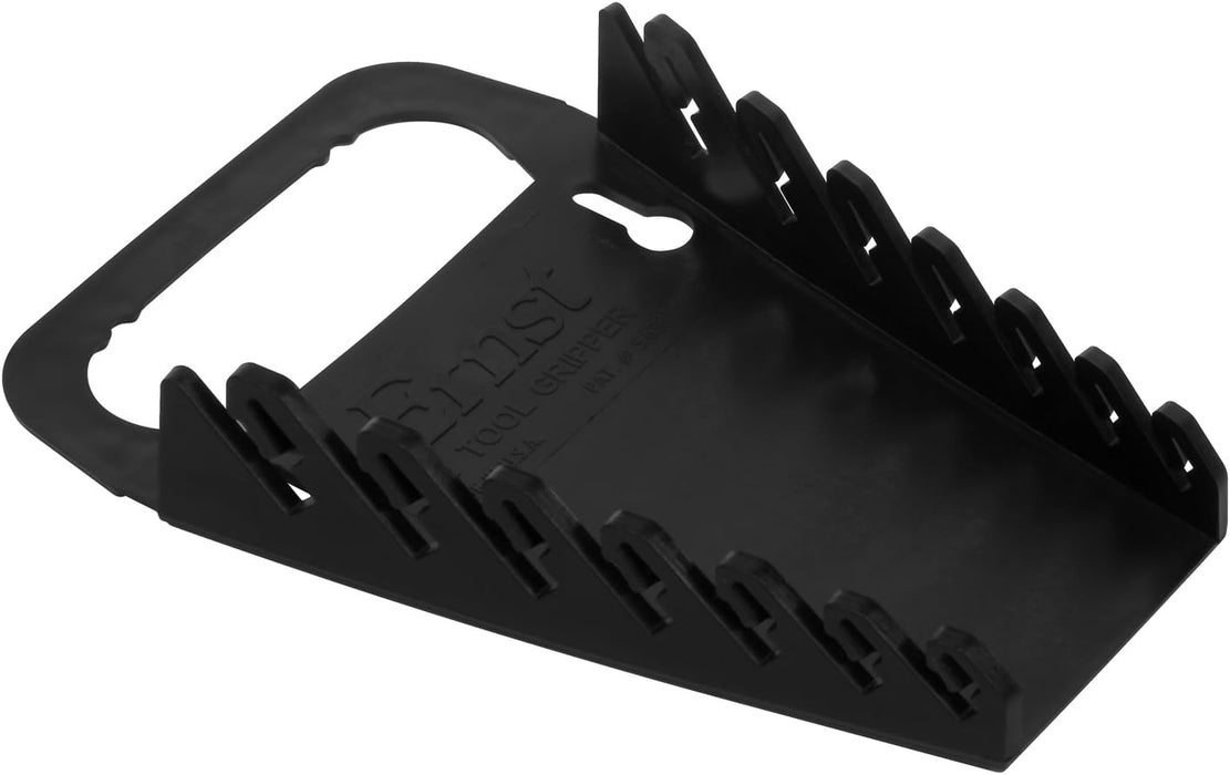 Ernst Manufacturing 5081 7-Wrench Gripper Portable Wrench Organization - Sturdy Flexible Design, Fits 1/4" to 5/8" & 6-12 mm, Black