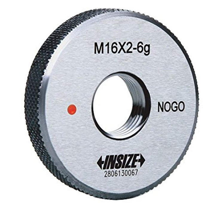 INSIZE 4120-6N Metric Thread Ring Gage, No Go, M6 x 1 mm